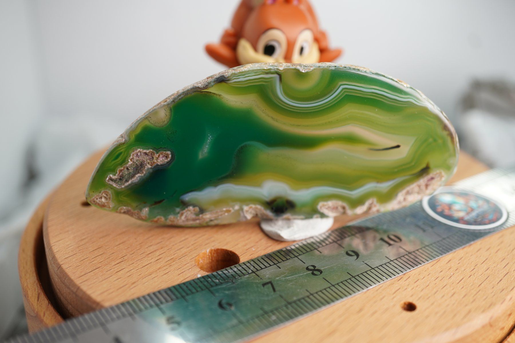 Mineralien & Heilsteine: Achat Scheibe Grün  (Räumung!) – Neu und originalverpackt aus Eschenbach SG von topstone 3