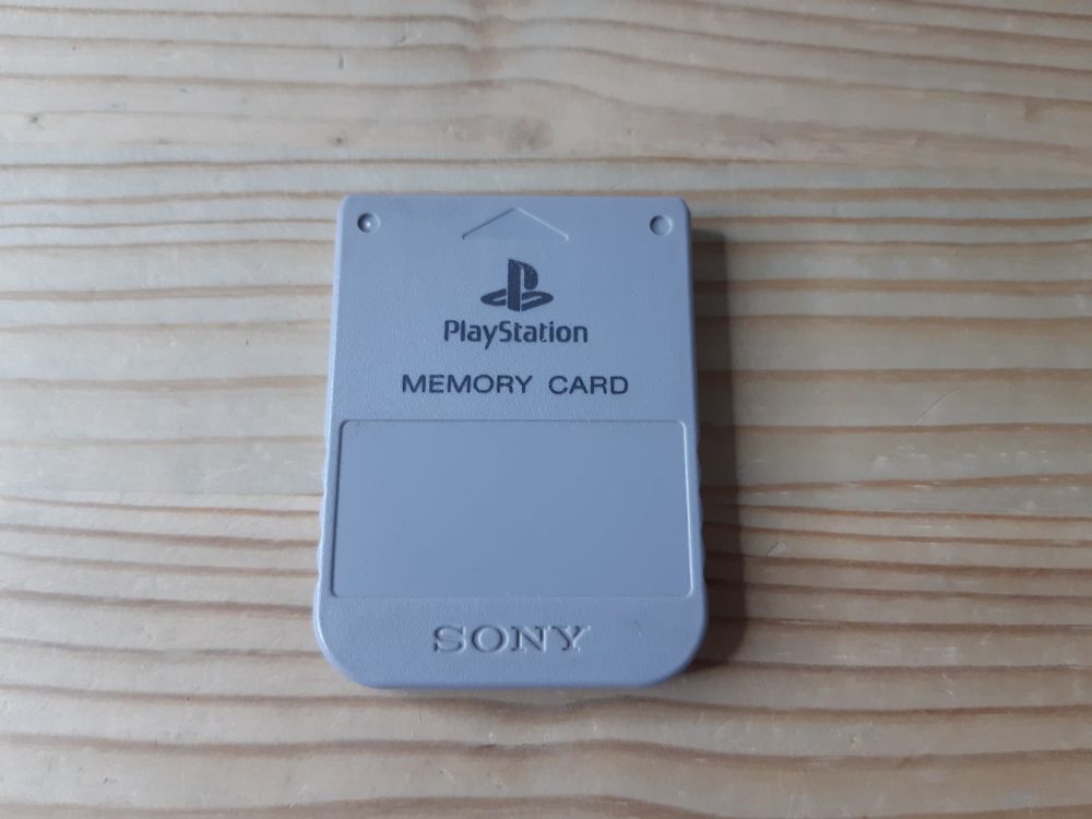 Original Sony PS1 Playstation 1 Memory Card Speicherkarte (Gebraucht ...
