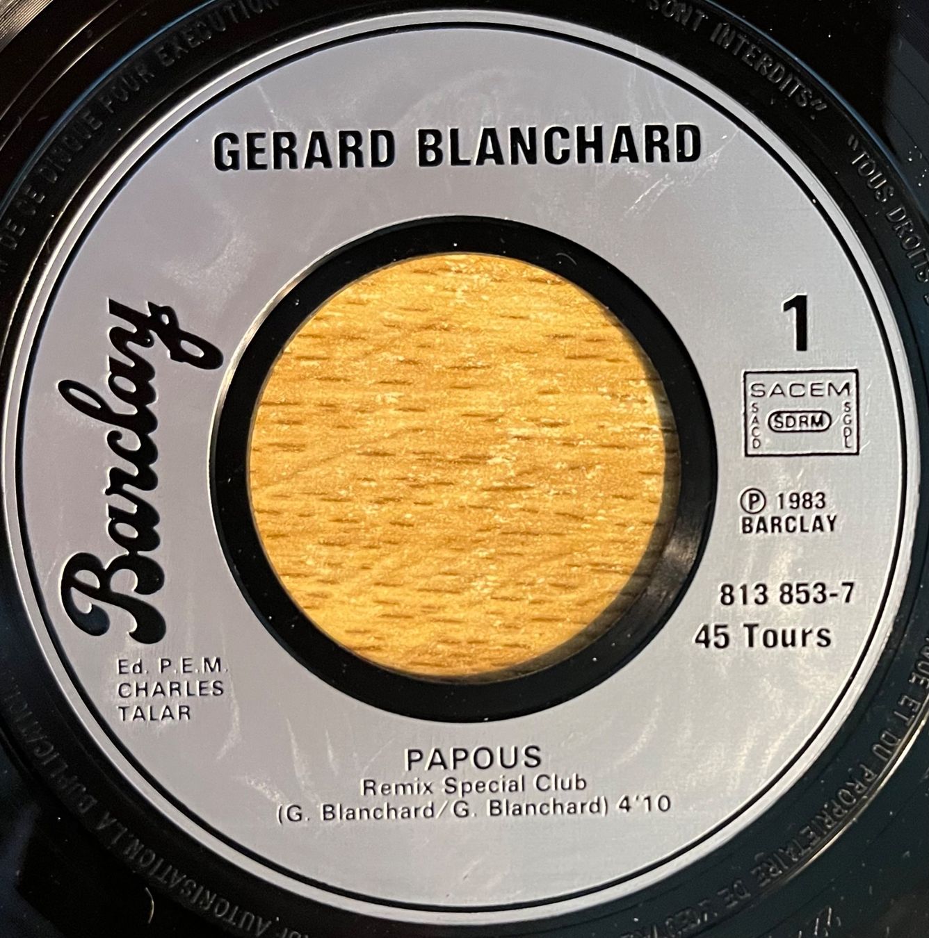 Dischi in vinile: BLANCHARD - PAPOUS – Usato da Bussigny venduto da vinyl-pas-cher 2