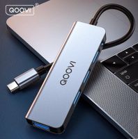 QOOVI USB C HUB 4 in 1 Typ C zu USB 3,0