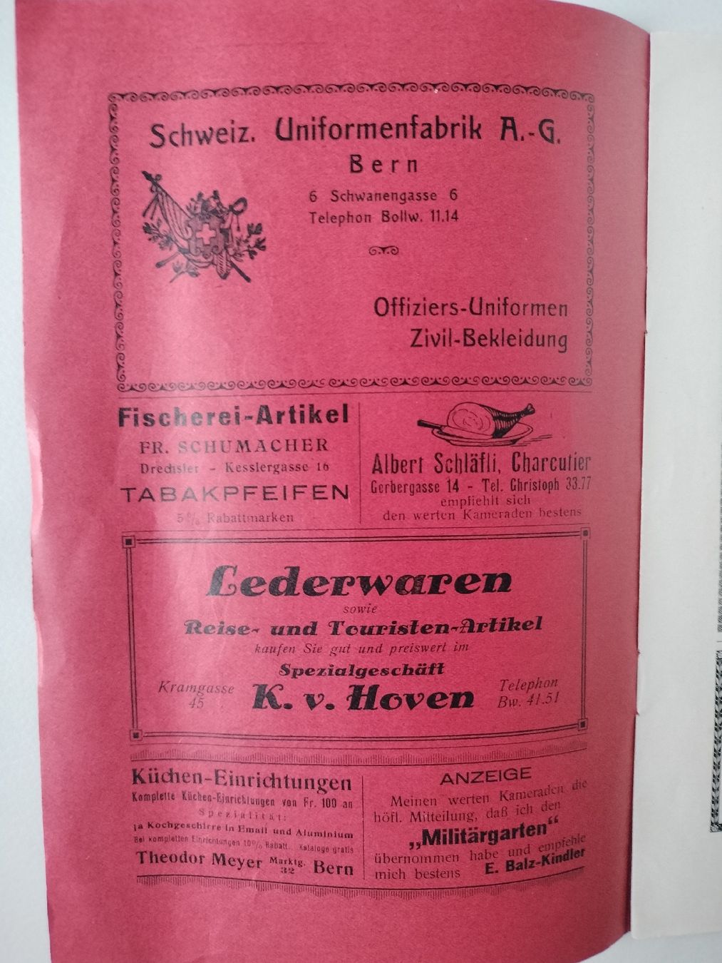 Riviste & Magazine: Antike Schweizer Armee Militär Zeitschrift 1930 – Usato da Schwanden Sigrisw venduto da cadieux71 1