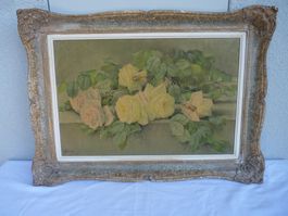 Blumenbild "Weisse Rosen" Druck
