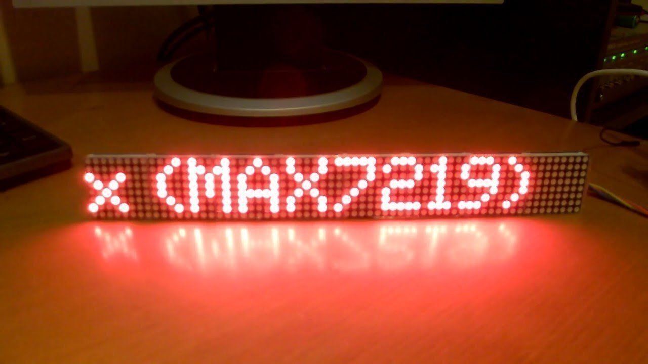 Arduino Composants électroniques: LED Dot Martix 64x8 pixels, ROT, MAX 7219 – Neuf (Voir description) à Zurich par led_matrix