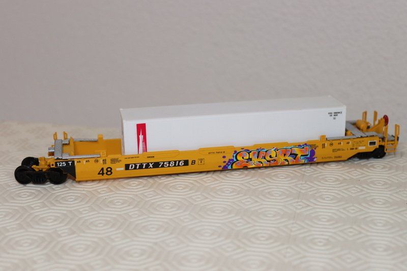 Modellini di ferrovie: 5 US Containerwagen ( 668 ) – Usato da Kerzers venduto da Winu64 5