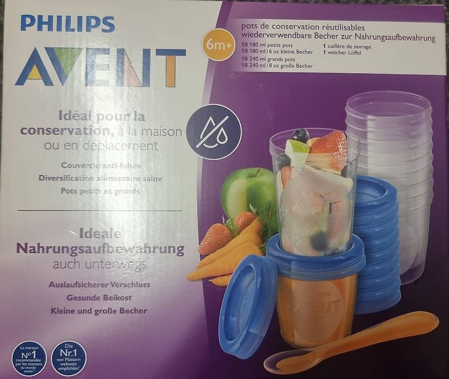 Recipients et similaires: Philips Avent Pots de conservation réutilisables – Neuf avec emballage d'origine à Bourguillon par jo0887
