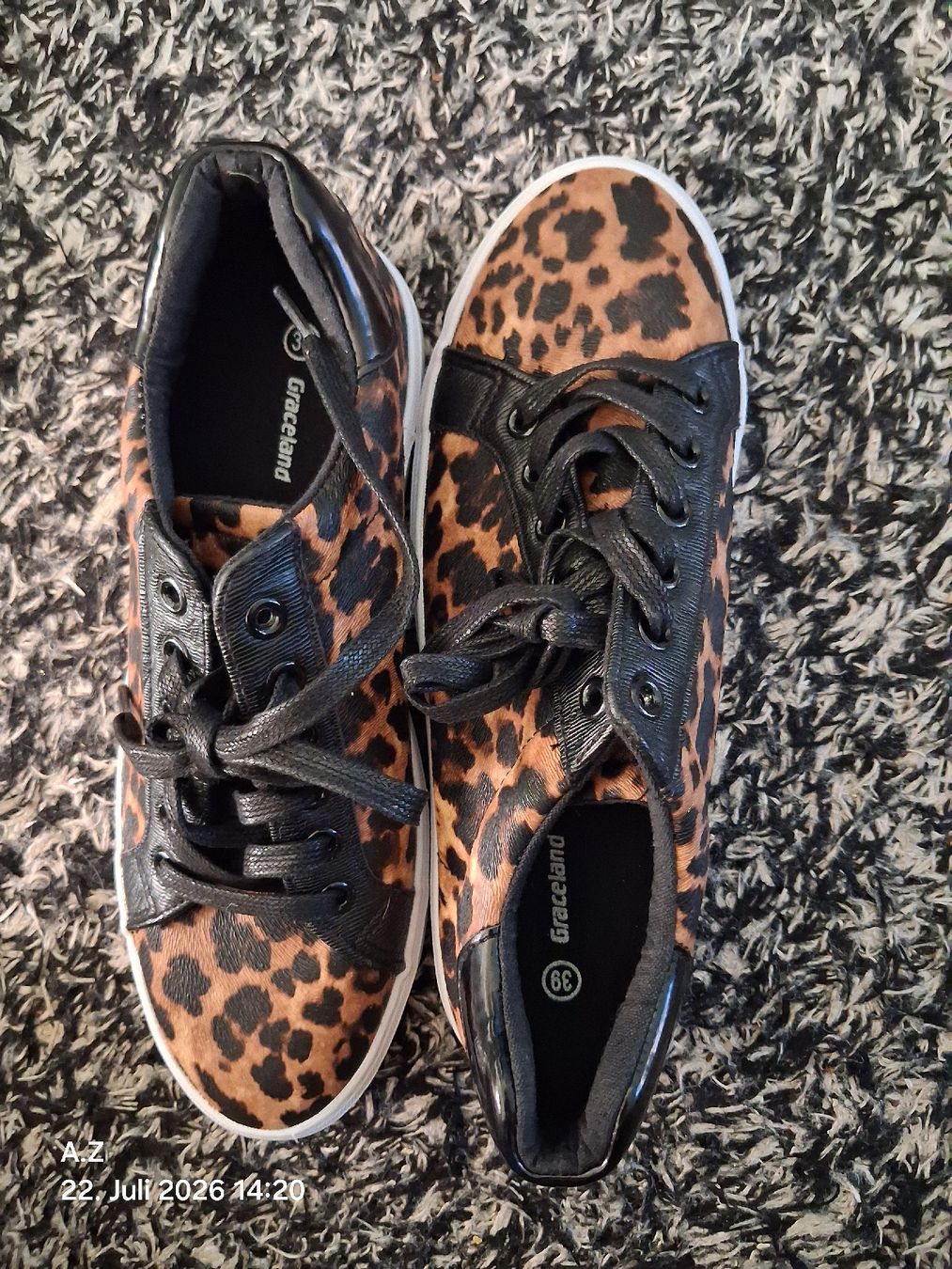 Graceland Scarpe da donna: Graceland sneaker Leo-Muster Grösse 39 neu – Nuovo (secondo la descrizione) da Basel venduto da Anizu8 2