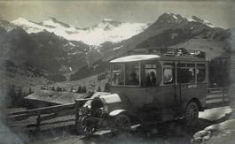 Postauto FRUTIGEN - ADELBODEN BE ca 1920! Foto Gyger Adelbod
