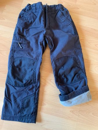 warme gefütterte Outdoorhose Robusthose Jako-o Gr. 110, blau