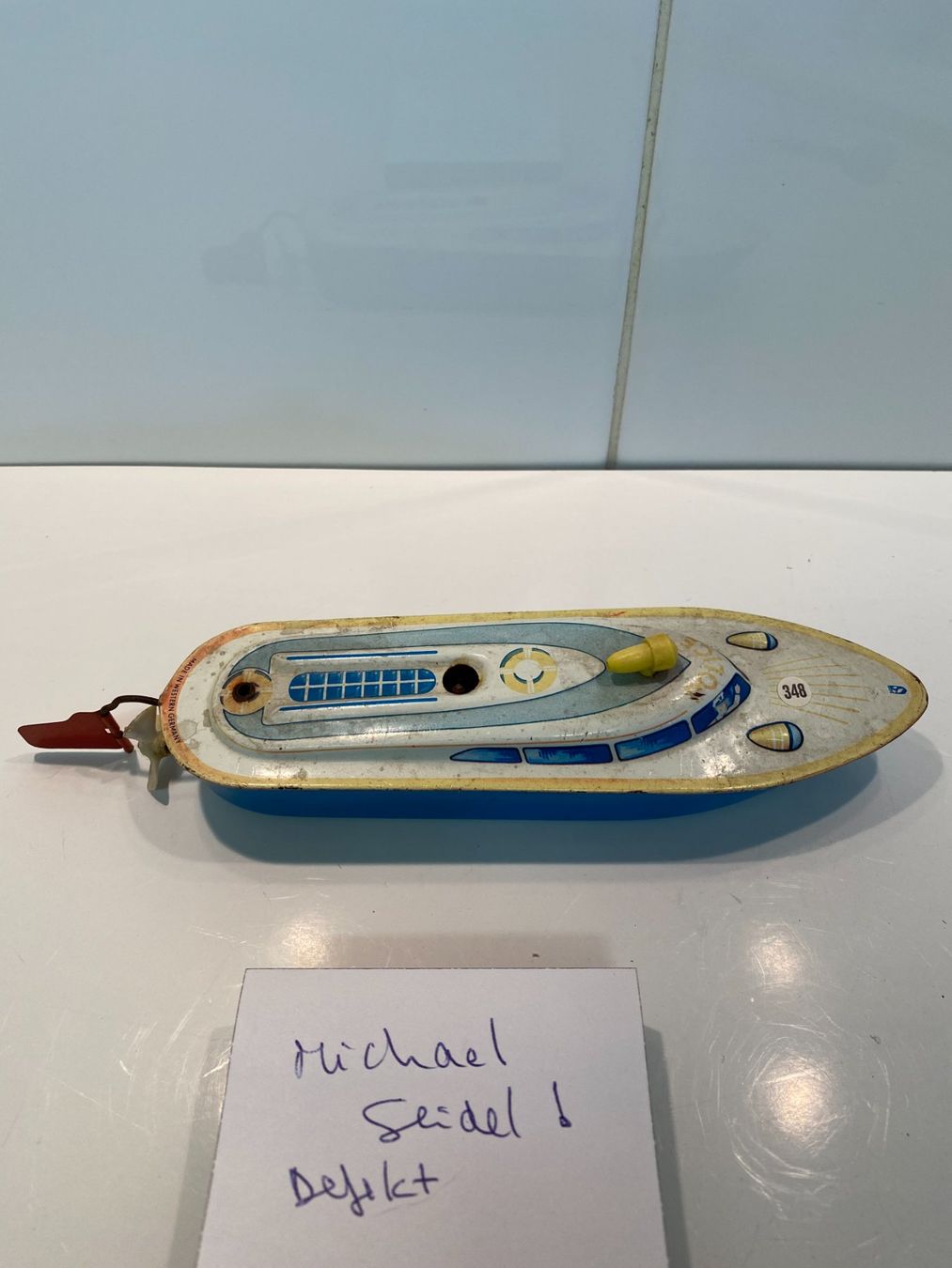 Jouets: MS Michael Seidel Polizeiboot Antrieb defekt 348 – Défectueux à Stäfa par elcondor245 5
