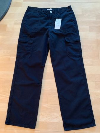 ZARA Damen Hose, Gr. 44, Schwarz, NEU