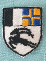 Vintage Badge Wappen Graubünden ST. GALLER STICKEREI
