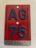 Velonummer AG 1976