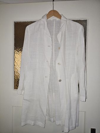 Veste/chemise été femme Max Mara lin blanc élégant chic T 36