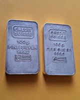 2 X 100 GRAMM SILBERBARREN CREDIT SUISSE