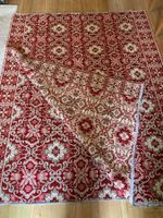 Reine Schafwolle Decke rot Kilim Überwurf Wand Deko