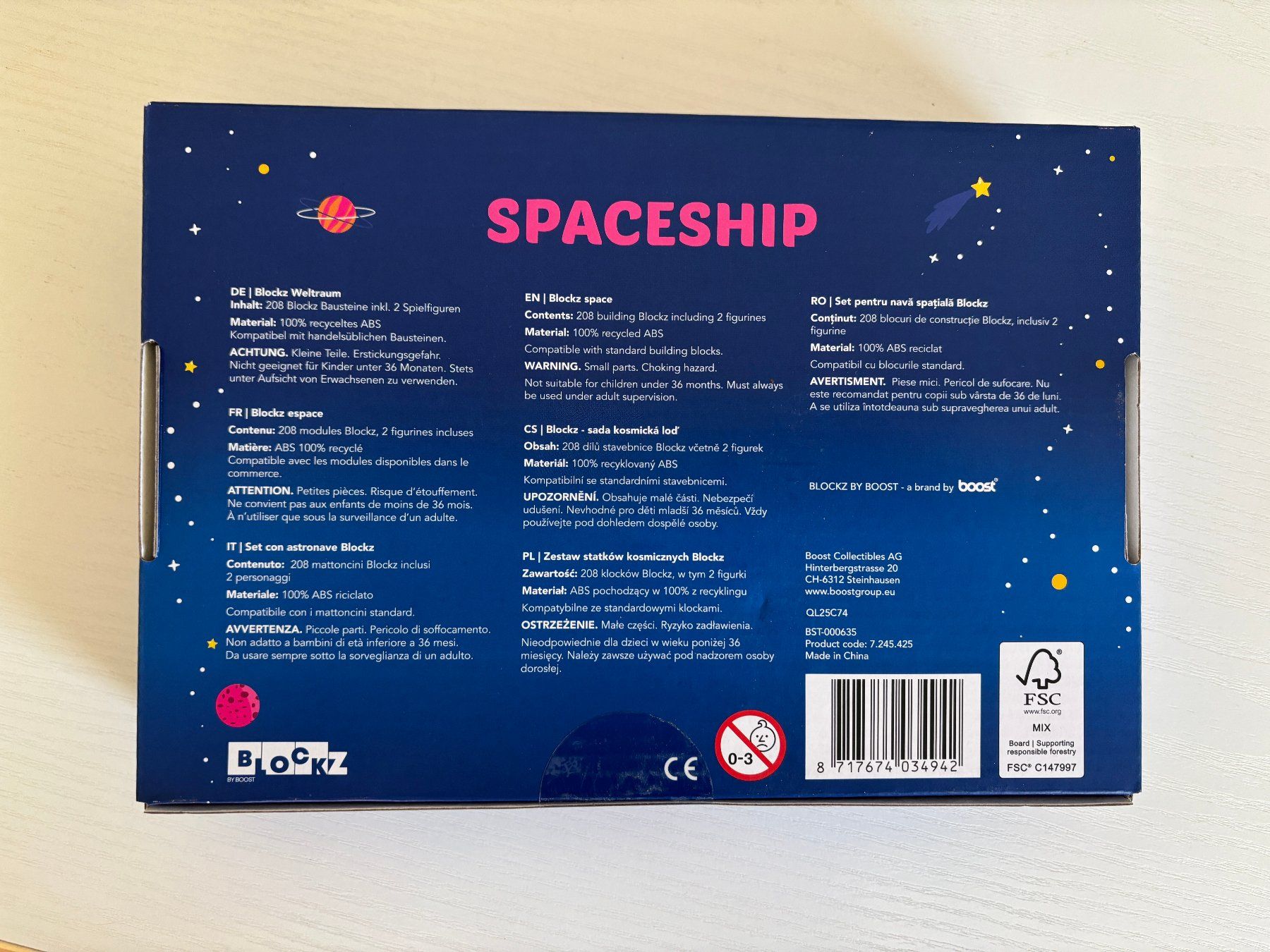 Kit di costruzioni: Spaceship Blockz 208 Teile – Nuovo e nell'imballaggio originale da Nussbaumen AG venduto da Faxi2 1