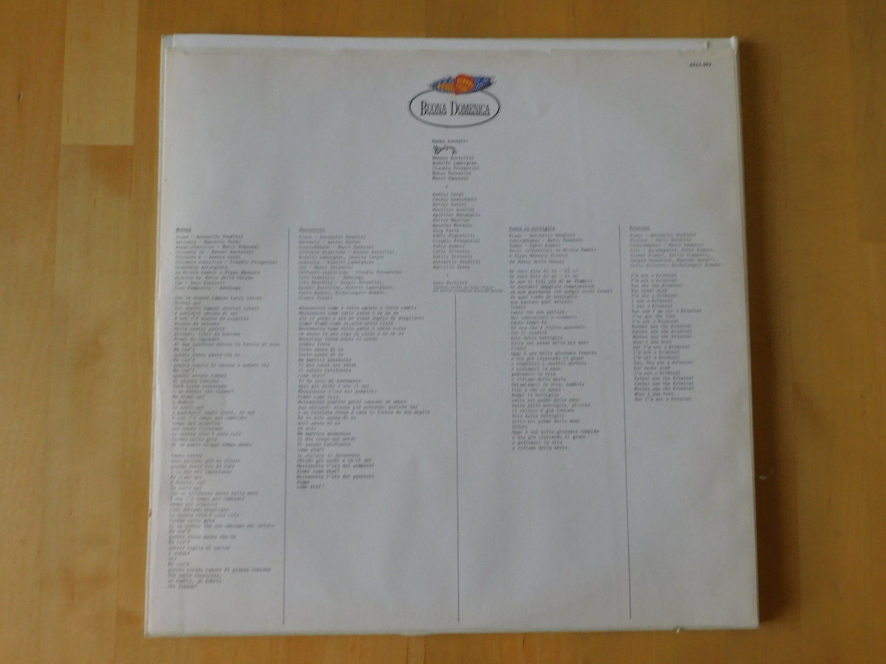 Schallplatten: Antonello Venditti – Buona Domenica – Gebraucht aus Emmenbrücke von Dickens 4