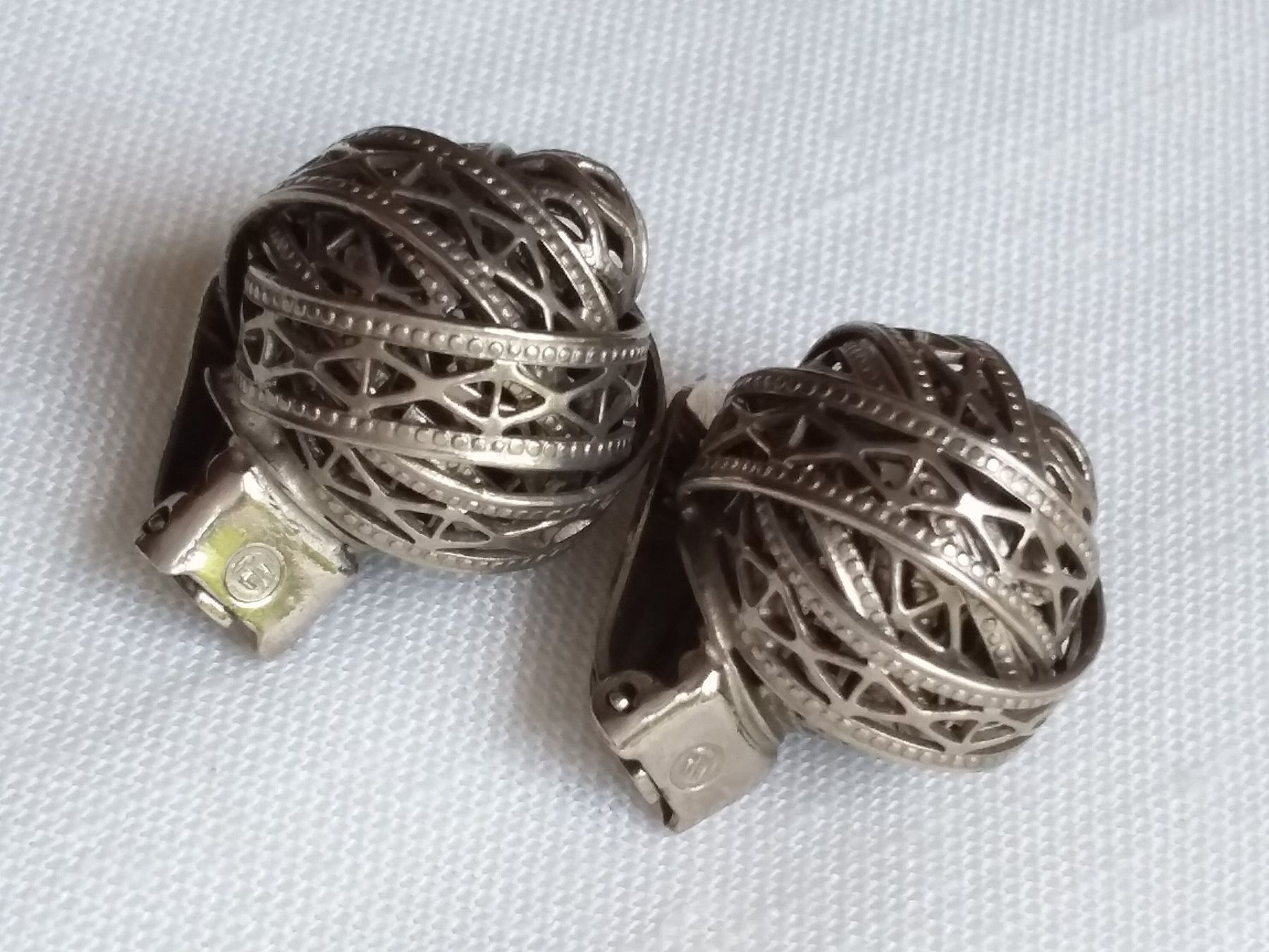 Orecchini pendenti & Orecchini a lobo: Vintage silbrige Kugeln Ohrclips – Usato da Zürich venduto da sanwit 3