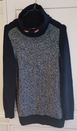 Pullover bleu, enfant, 12-14 ans, H&M, 100% coton