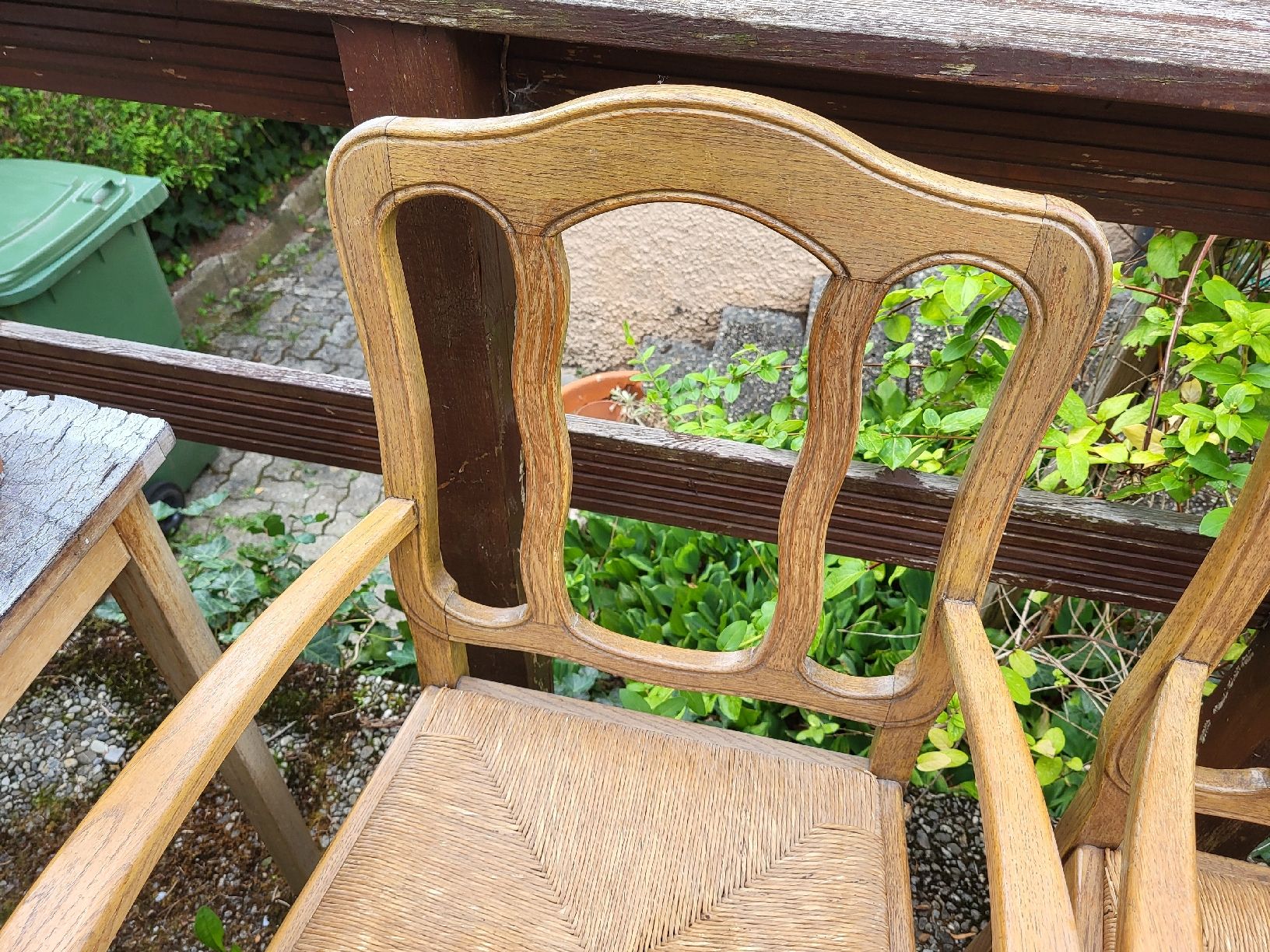 Stühle: 2 chaises en chêne blond paille chabby chic 70er. – Gebraucht aus Vevey von oldiz 3
