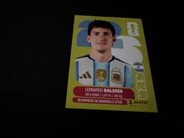Panini FIFA Fussball WM 2026 Sticker Leonardo Balerdi ARG 7