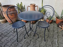 Bistrotisch 2 Stühle Gartentisch