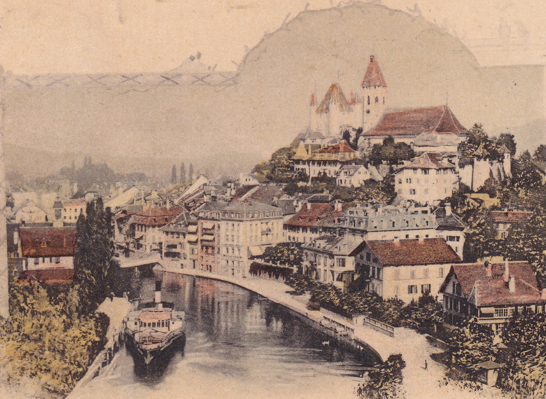 Ansichtskarten: Thoune, Thun. 1900 – Gebraucht aus Cormoret von Pascalll2001 1