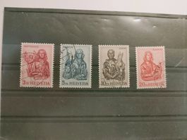 Schweiz Briefmarken Vier Evangelisten komplett Satz Top! Ges