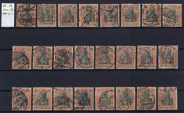 Germania Briemarken 1900-1902 gute 30 Pfennig Werte gest.