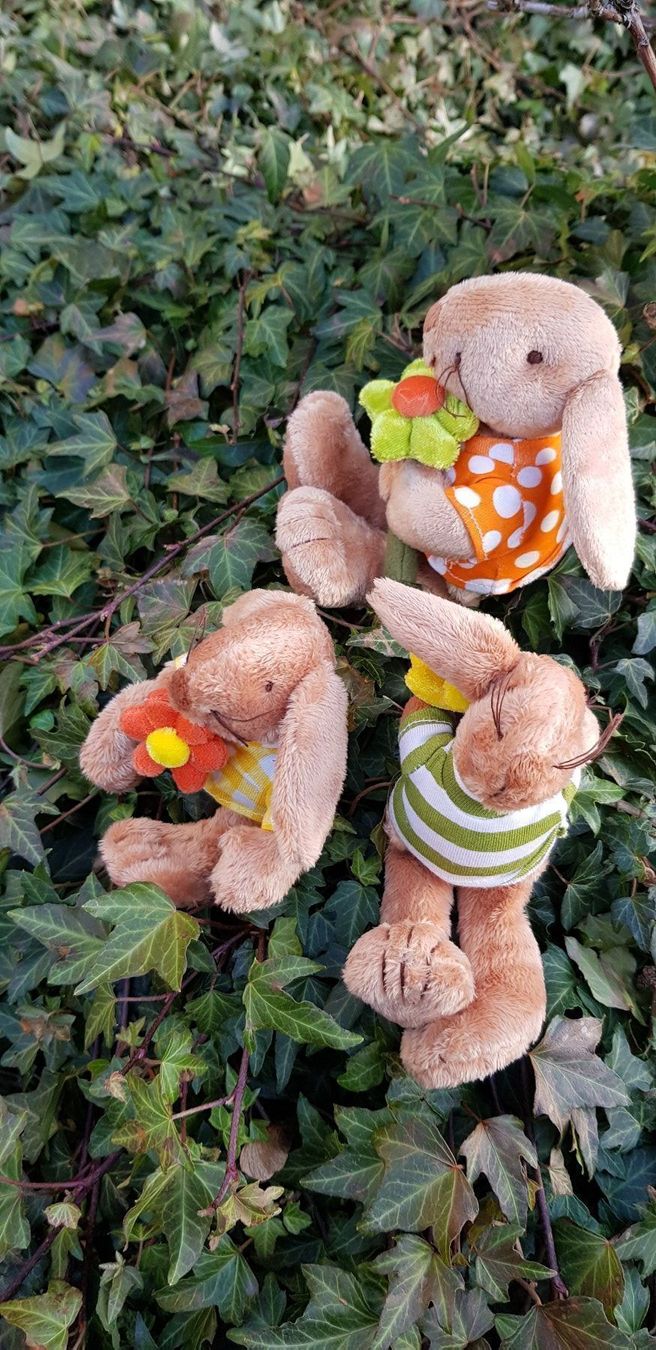 Tutte le decorazioni: FRÜHLINGS - DEKO - 3 Plüschhasen – Usato da Nottwil venduto da echtMOMO 3