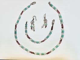 Ensemble de bijoux pierres semi-précieuses