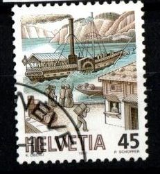 Tutti i francobolli: 1986/89 - Schiffspost – Usato da Schaffhausen venduto da poststamp