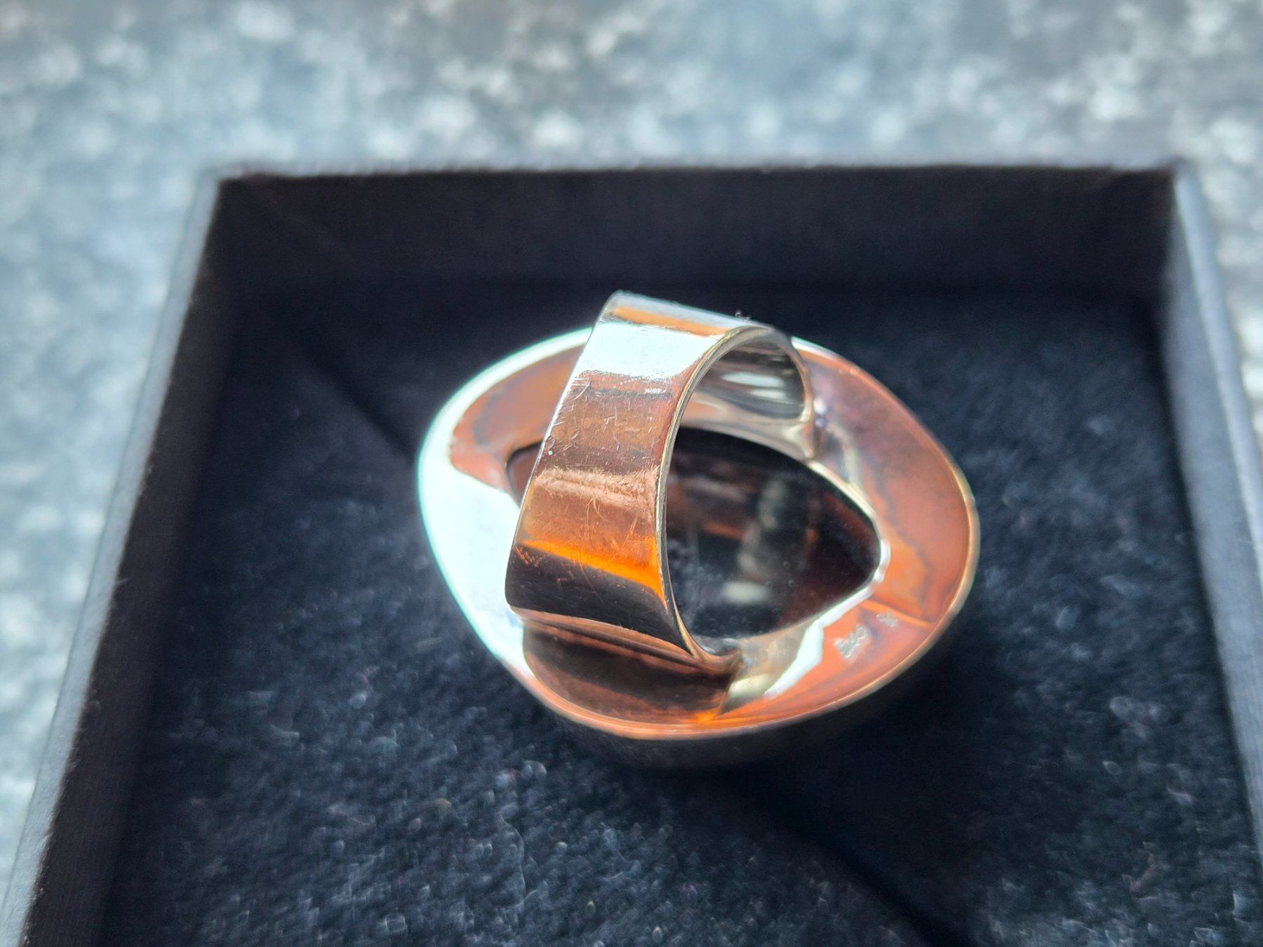 Anelli: Fingerring silber mit natürlicher Achatdruse – Usato da Gams venduto da kat_lg5l 6