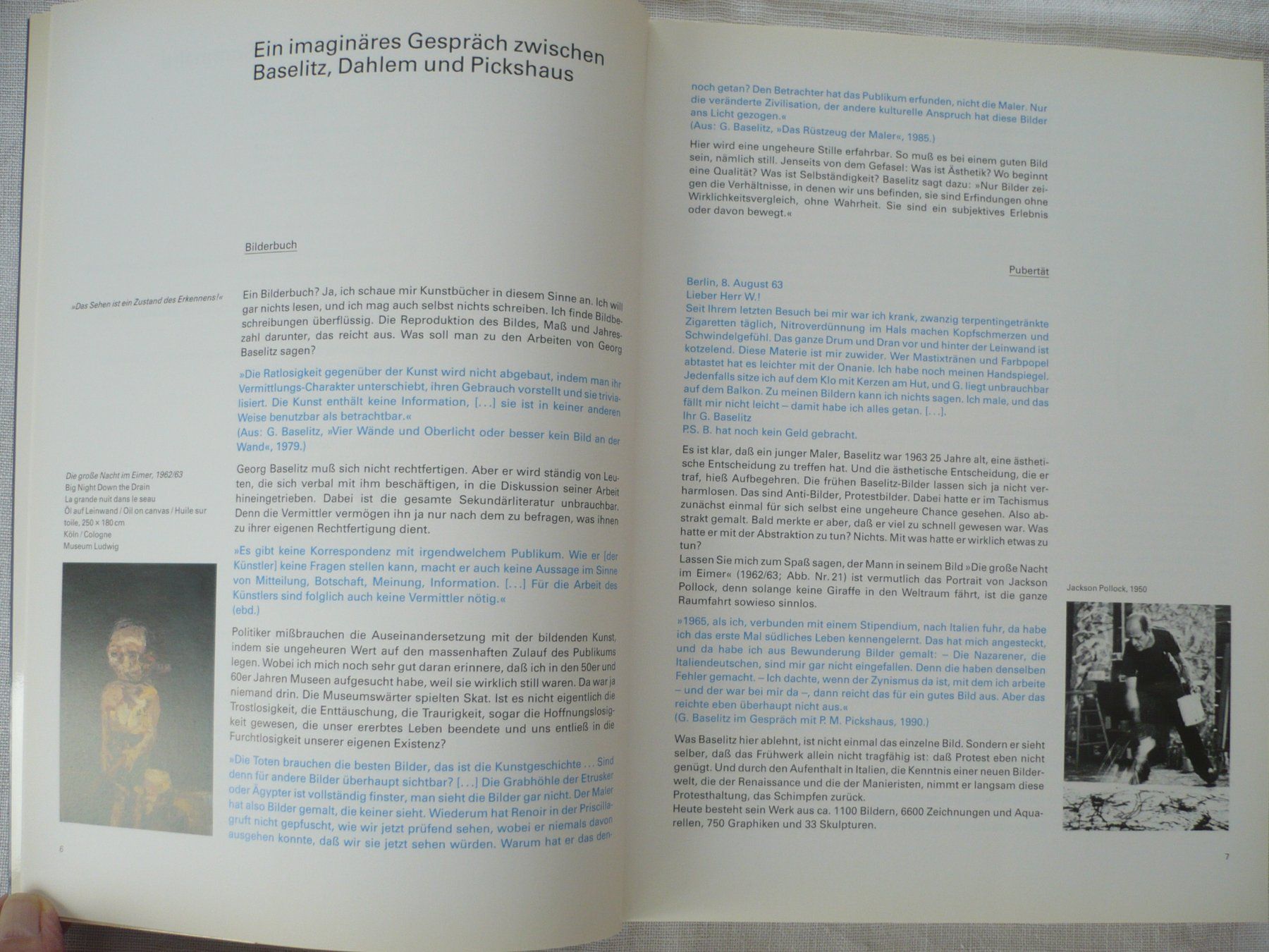 Libri: GEORG BASELITZ Werke 1959 - 1990 – Usato da Zürich venduto da saltandpepper008 2
