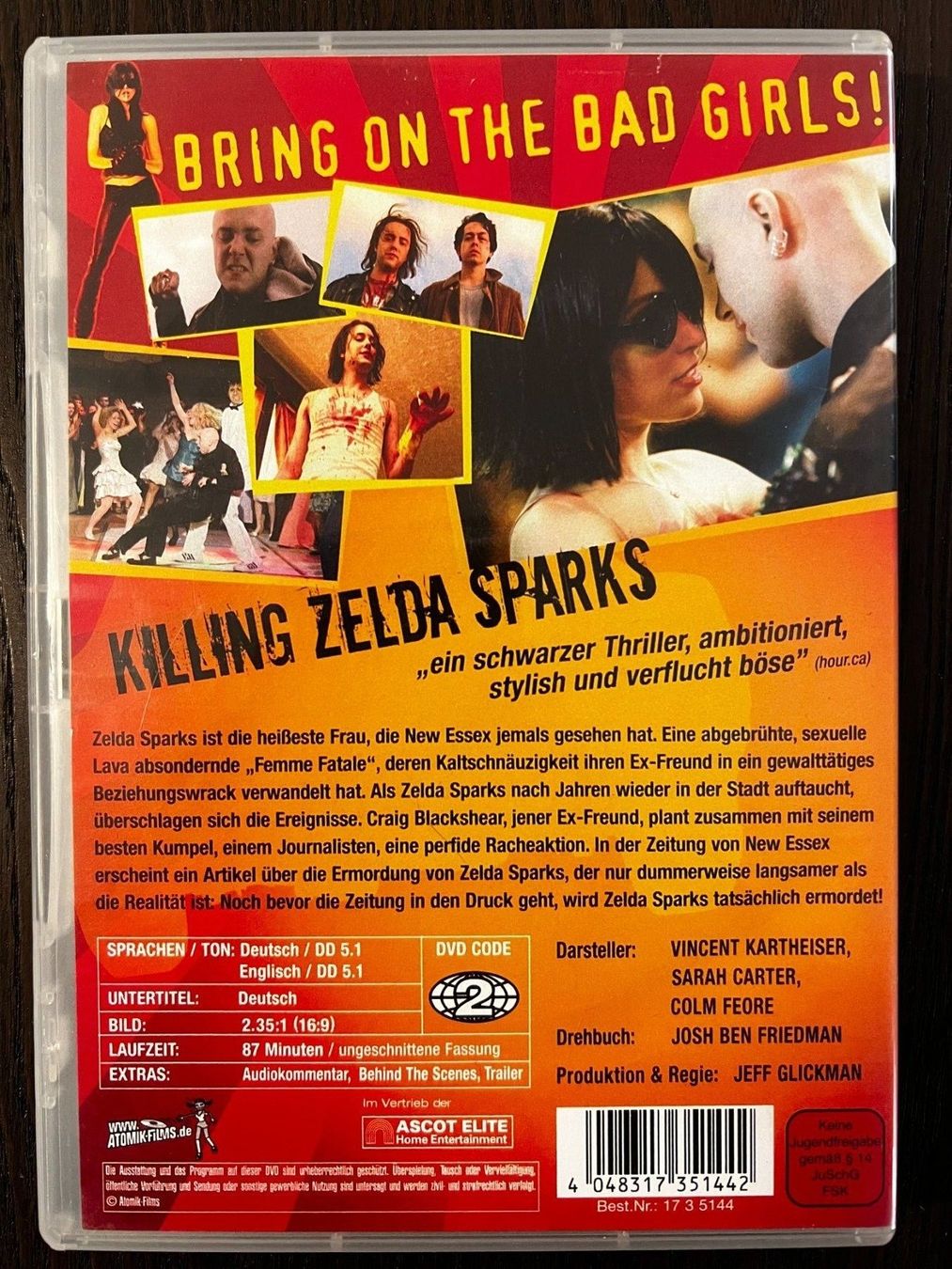 Tutti i DVDs: Killing Zelda Sparks – Usato da Zürich venduto da FilmFreunde 1