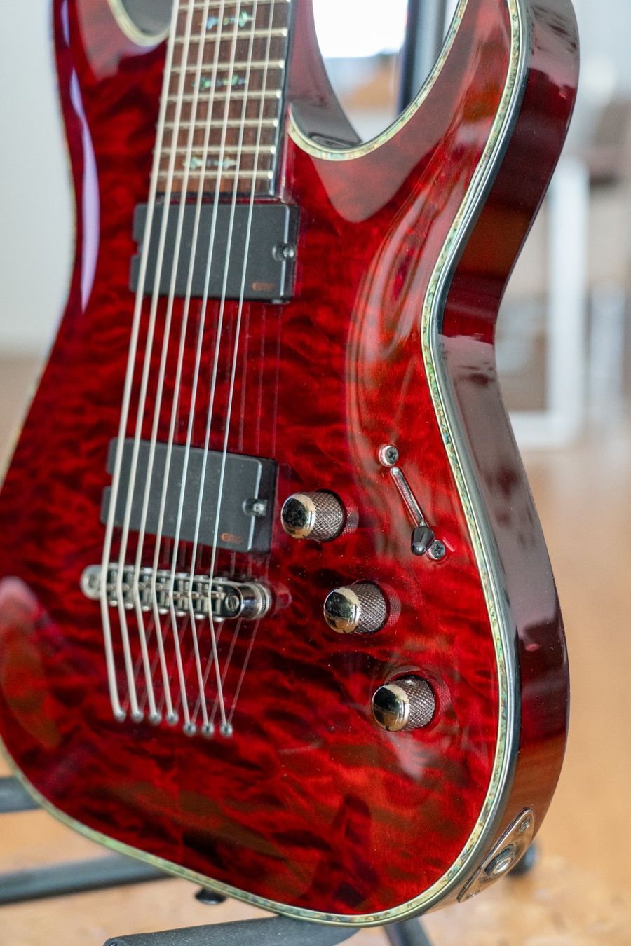 Schecter Strumenti musicali: Schecter Hellraiser C-7 7-String in Black Cherry – Usato da Winterthur venduto da BuriCaliskan 4