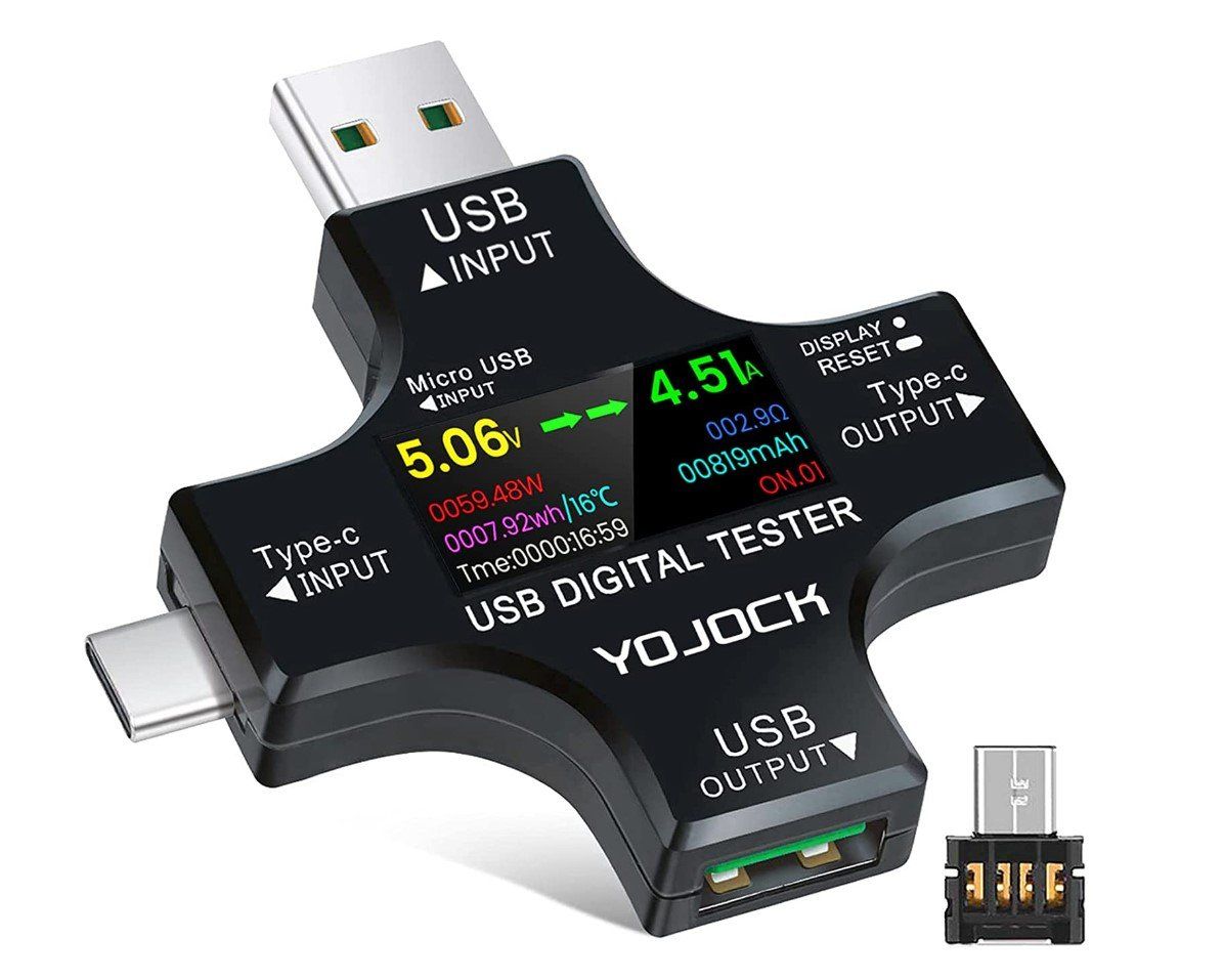 Messen: USB Tester Messgerät 3-in-1 USB + Typ-C + microUSB – Neu und originalverpackt aus Rorschacherberg von elektrofreak