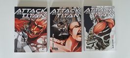 Attack on Titan - Manga - Band 1-3 - Top Zustand!