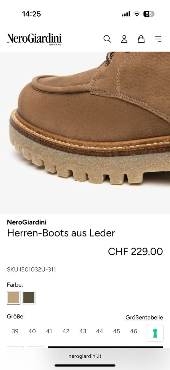 Scarpe da uomo: NERO GIARDINI BOOTS HERREN – Usato da Kölliken venduto da deleina 8