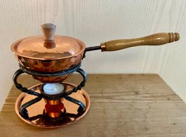 Altes Saucenpfännchen Kupfer Rechaud Stöckli 11cm Durchmesse