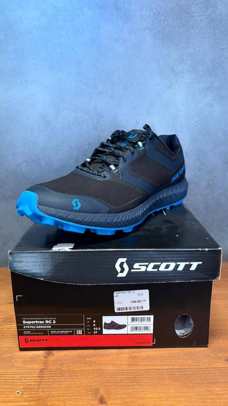 Scott Scarpe da uomo: Scott Supertrac RC 2 EU :42.5 UK :8 – Nuovo e nell'imballaggio originale da Nyon venduto da sseebb1260