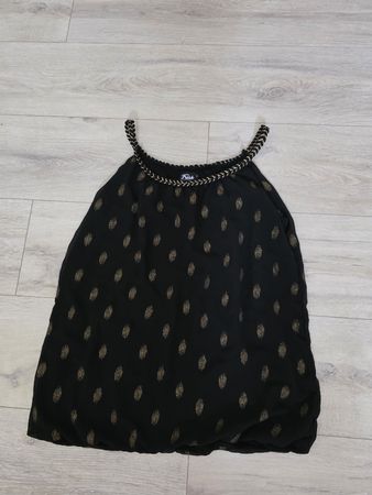 Neuwertig Sommer Oberteil mit Goldprint, Grösse S von Fresh 