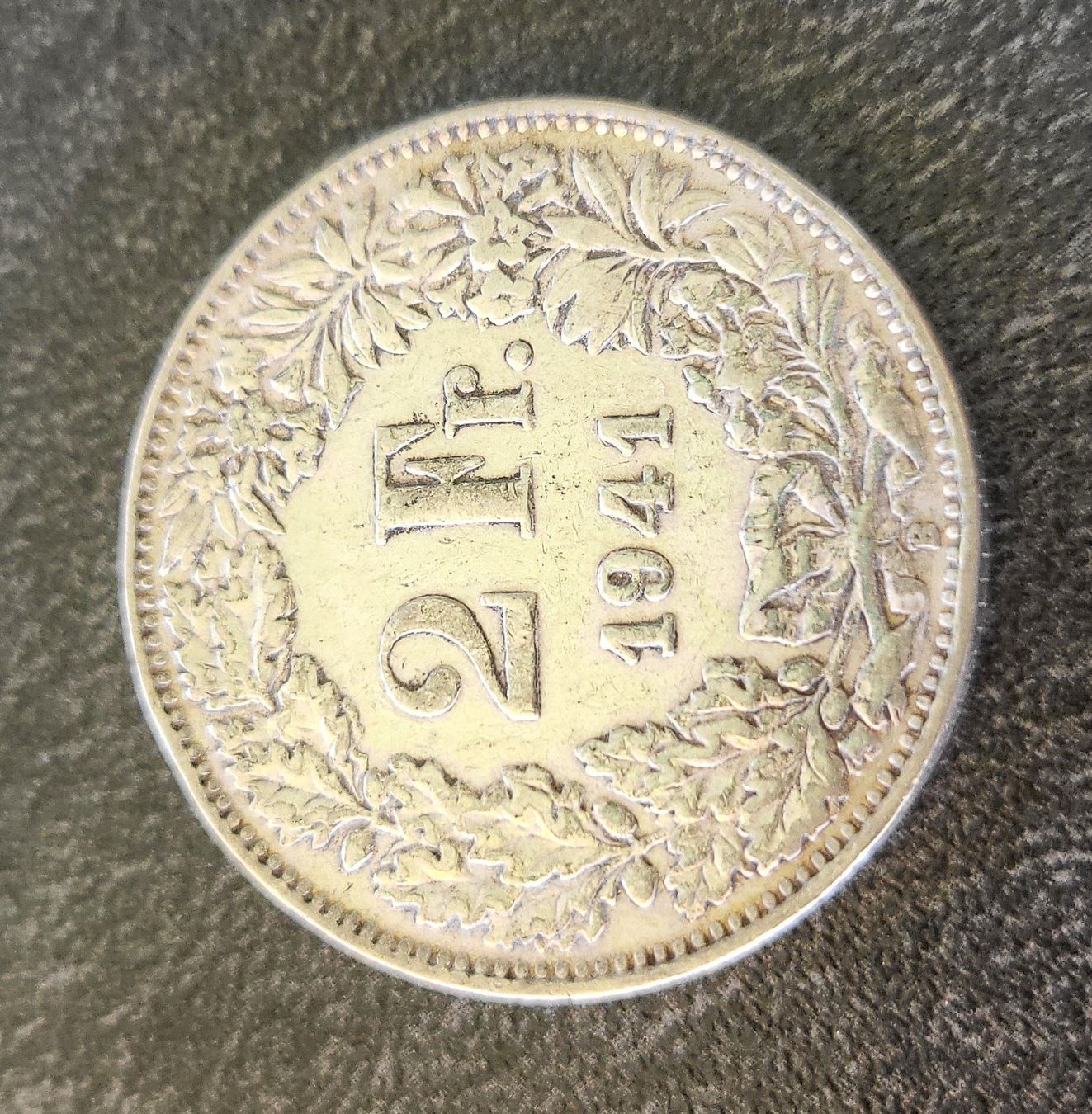 Tutti le monete: 2x  2 FR  Münze 1941 Silber – Usato da Kriens venduto da tobi-card