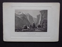 Vue du Staubbach Lauterbrunnen