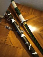 Samurai Schwert/Katana grün Deko