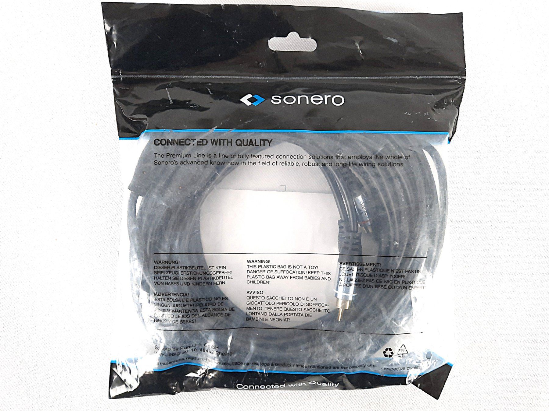 Kabel: SONERO 10 m, Cinch Kabel – Neu (gemäss Beschreibung) aus Beinwil am See von Restwert_Beinwil 1