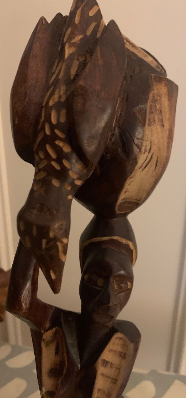 Sculptures & Statues: Deux statuettes en bois sculpté artisanat – D'occasion à thonex par begochiqui 8