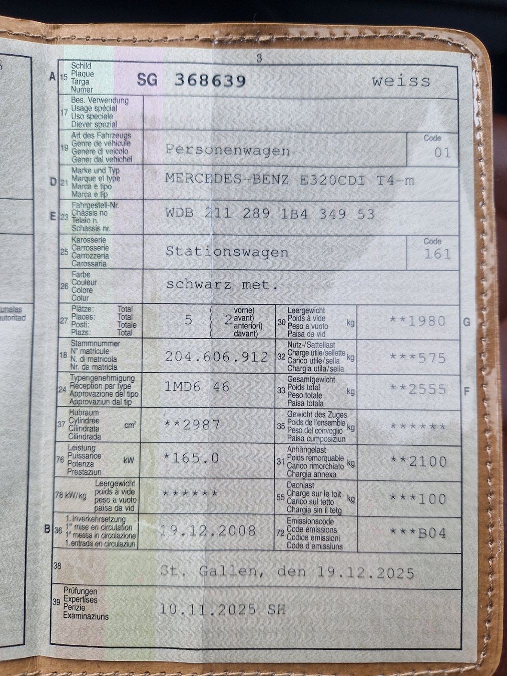Mercedes-Benz Automobili: Benz w211 320 CDi V6  – Usato da Altstätten SG venduto da Kaarbruecken 5