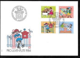 FDC Pro Juventute Serie 1984 J290 - J293 ET Bern 26.11.1984