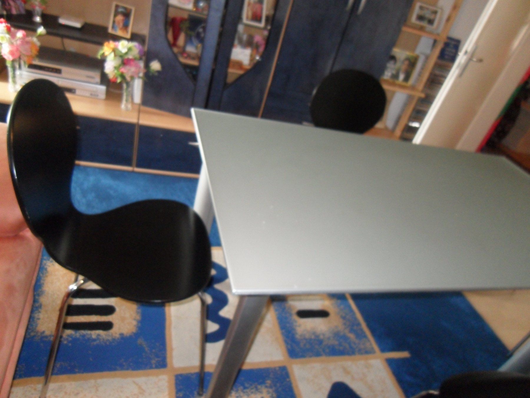 Tische: Tisch  150+80.cm/6stahl glas silfer methl – Gebraucht aus Zuchwil von t.rachel 4